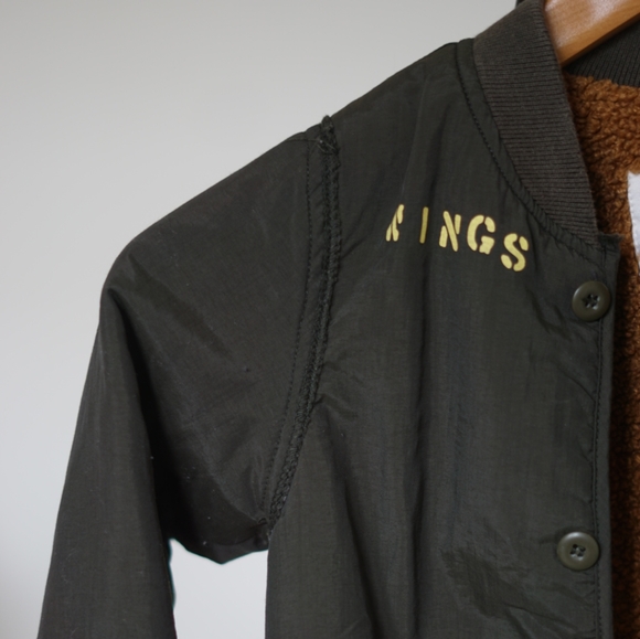 Zara Green Jacket with Fur Interior - Picture 2 of 12